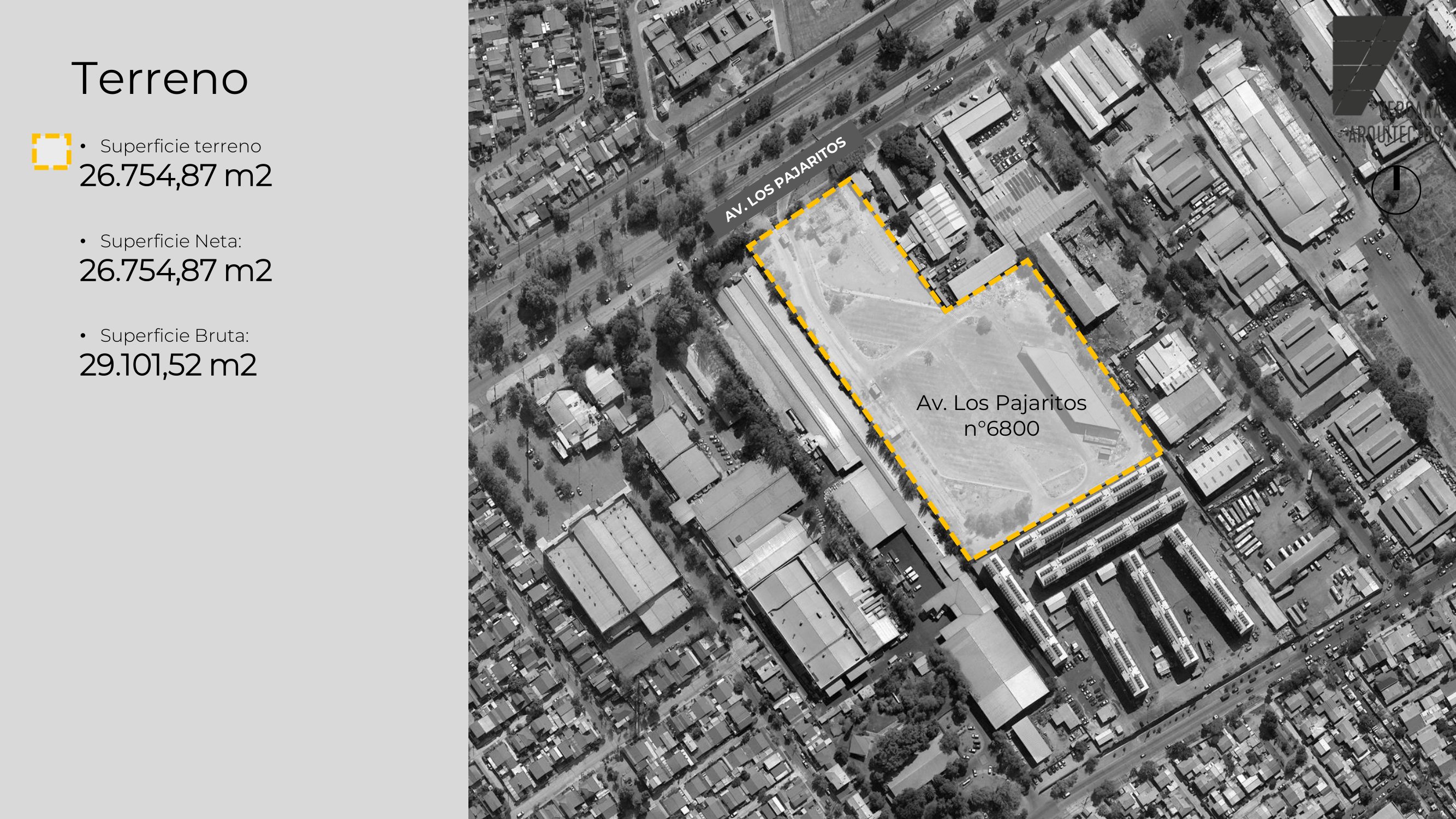Terreno Av. Los Pajaritos 6800 visto desde arriba